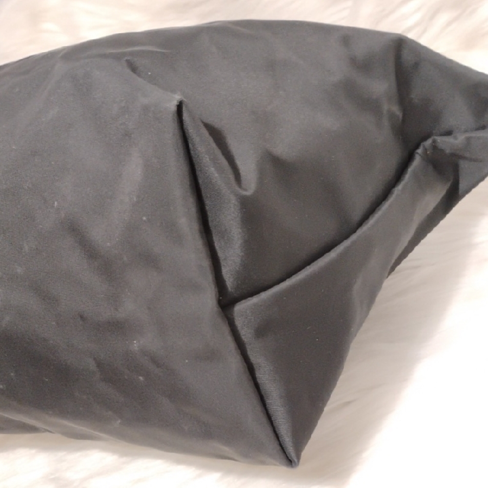 SALE! Like New Longchamp Le Pliage Black Nylon/Leather Small Tote W Strap - Picture 12 of 14